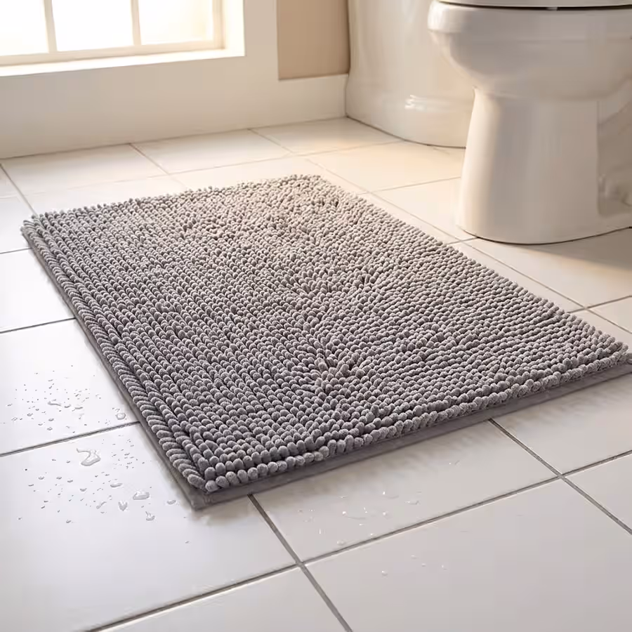 tejido chenilla alfombra baño