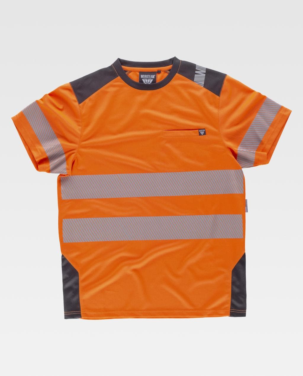 NARANJA A.V/GRIS OSCURO
