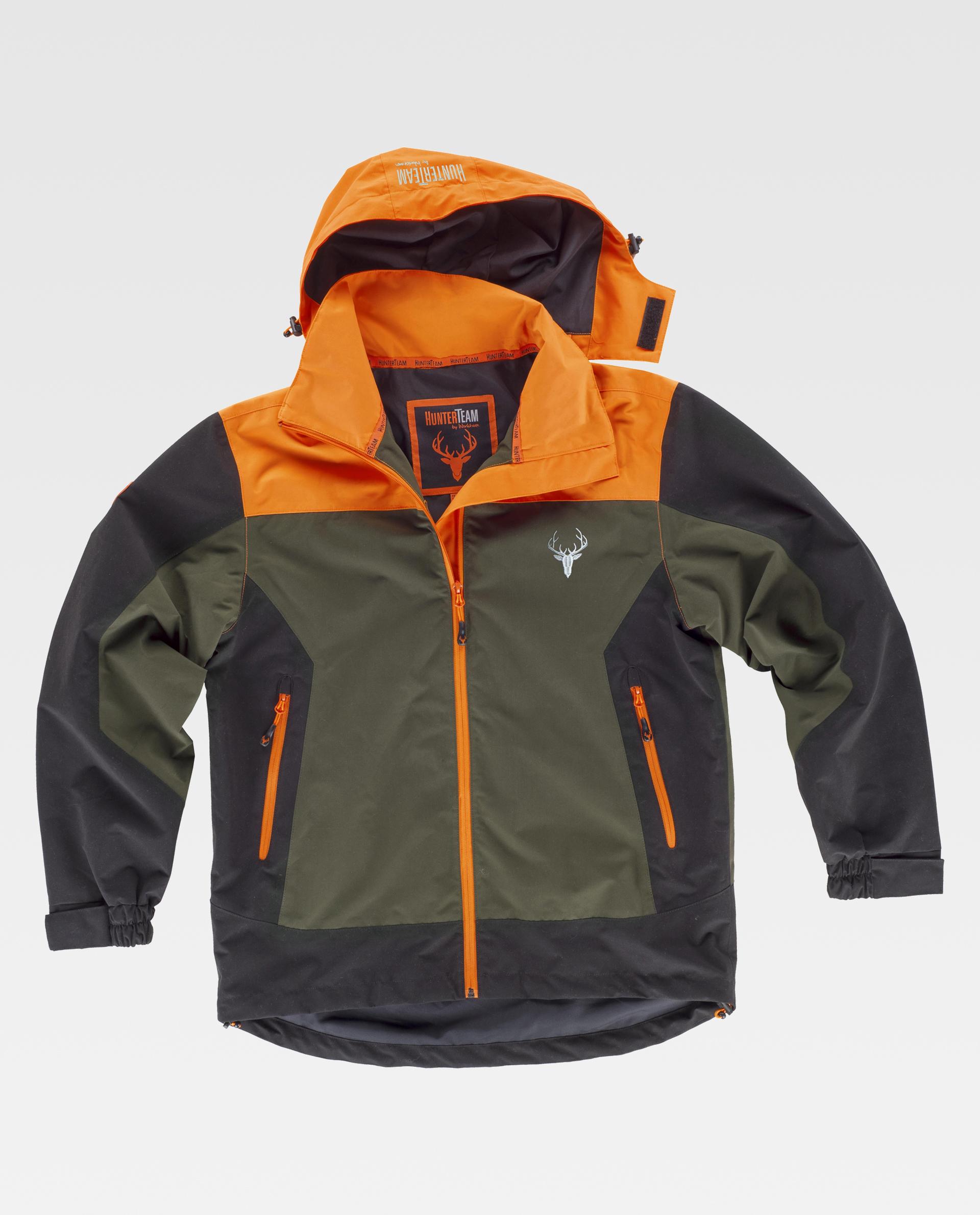 Verde Caza-Naranja fluor-Negro