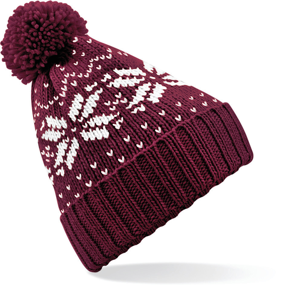 burgundy/white