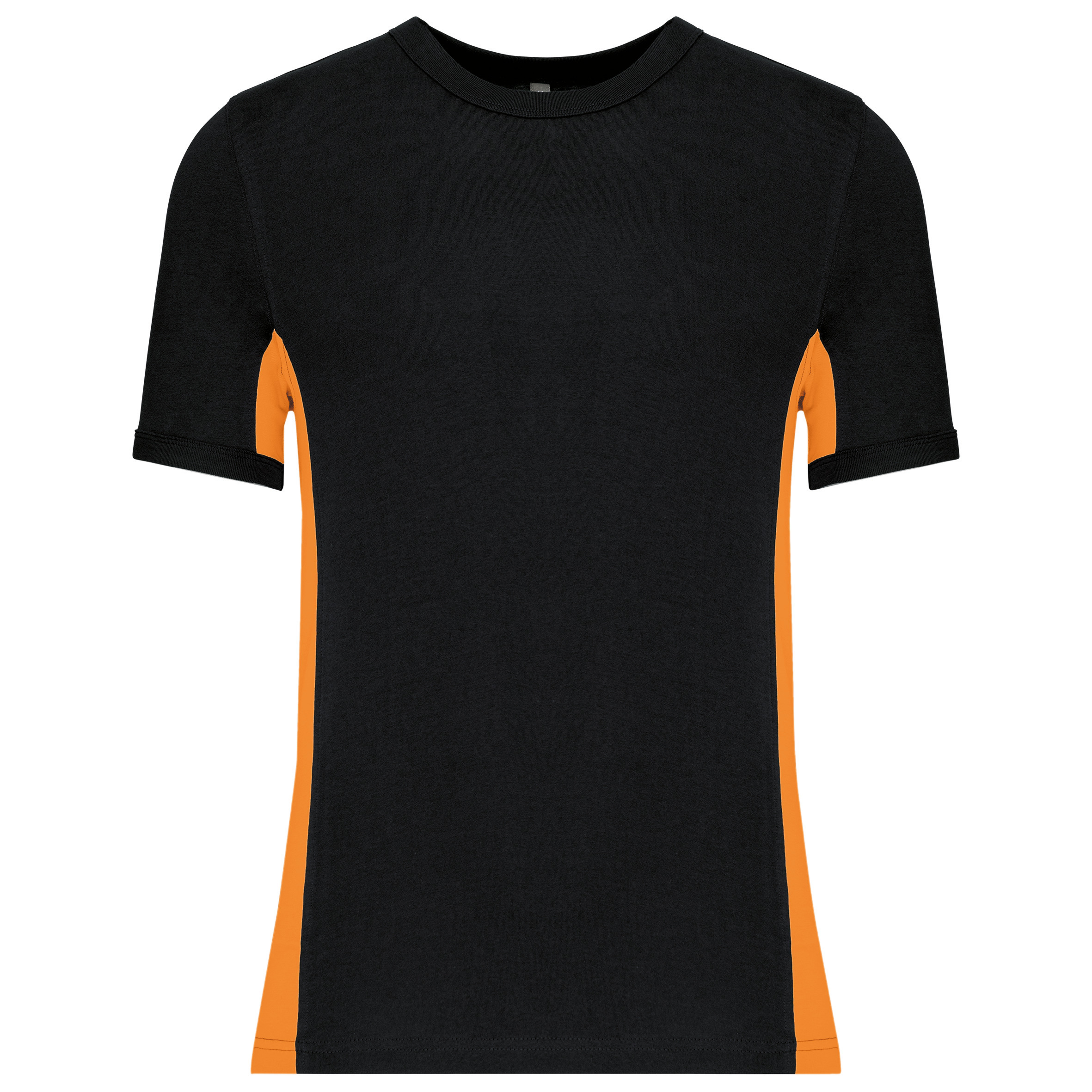 black/orange