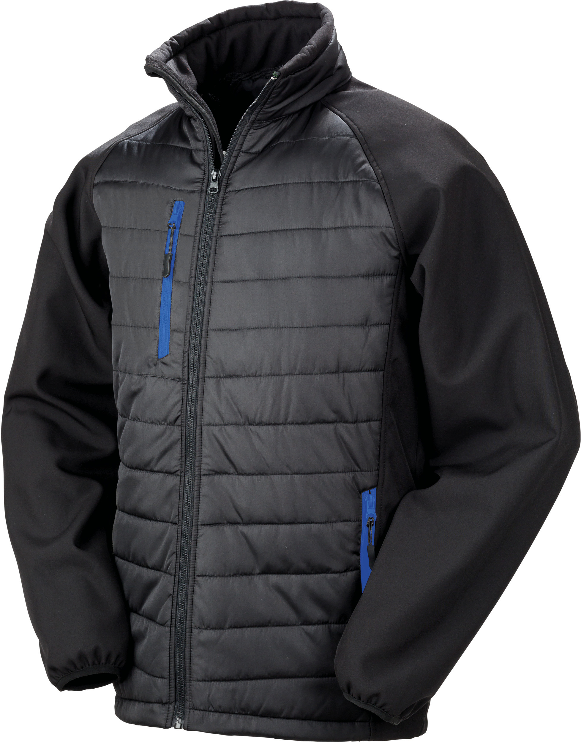 black/royal blue