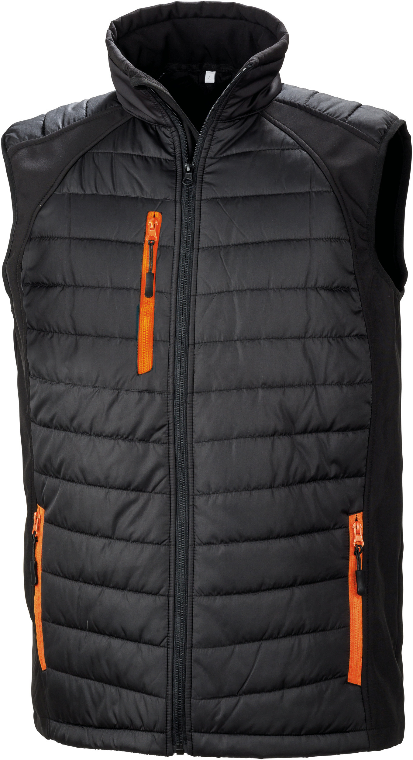 black/orange