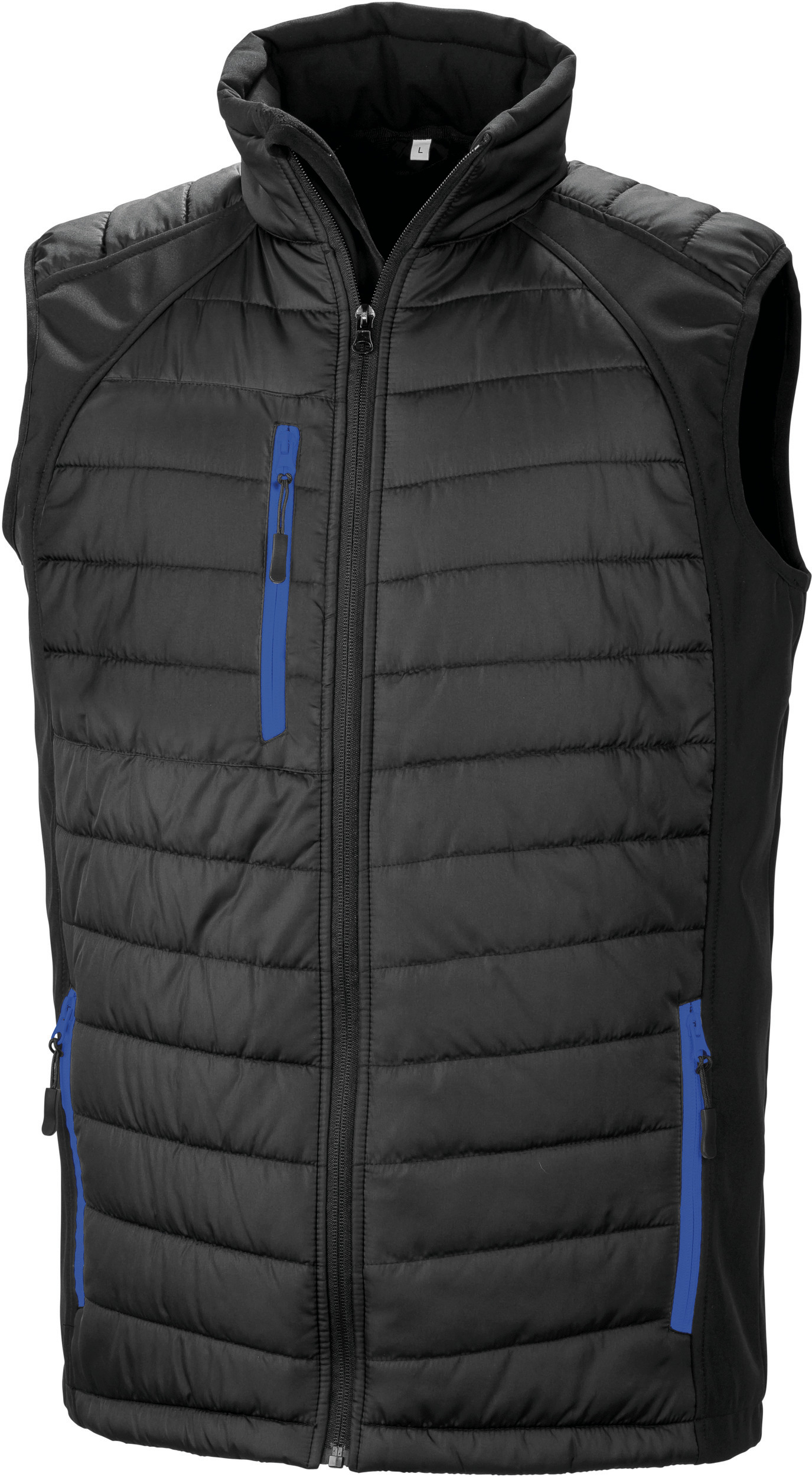 black/royal blue