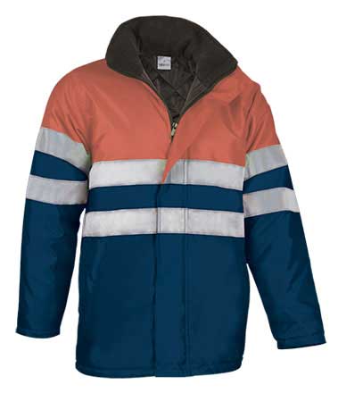 naranja fluor-azul marino