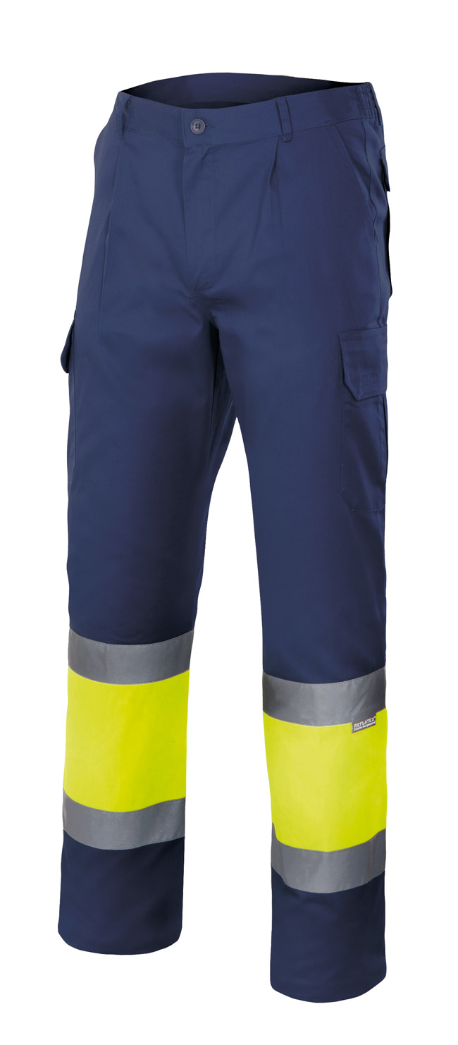 Azul marino/Amarillo flúor